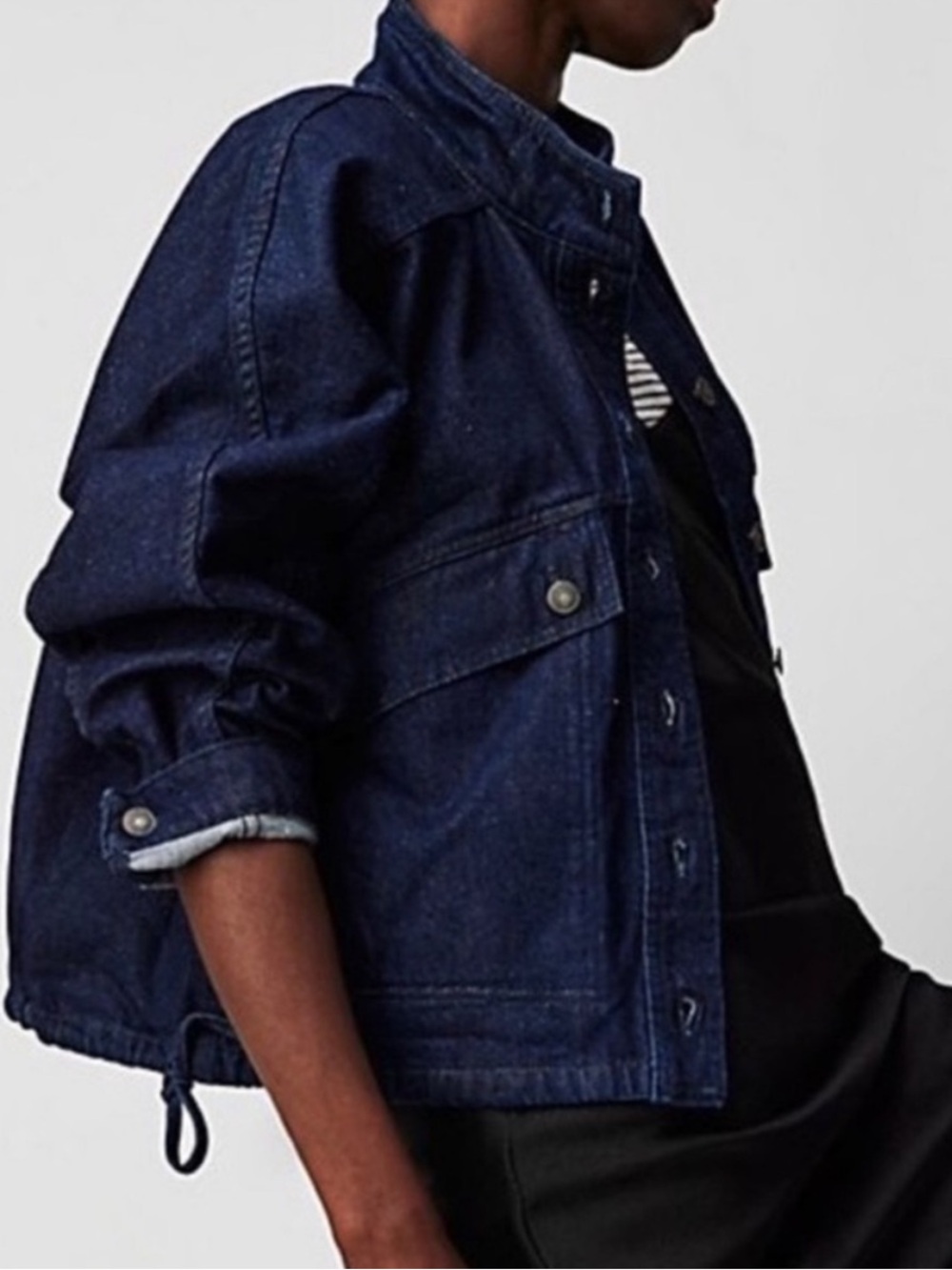 NWT Free People We the Free Casey Denim Jacket Size X-Large - Picture 3 of 8